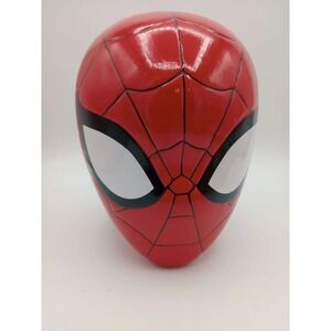 Marvel SPIDERMAN Head 7.5" Ceramic Piggy Coin Bank With Plug Novelty Decor
